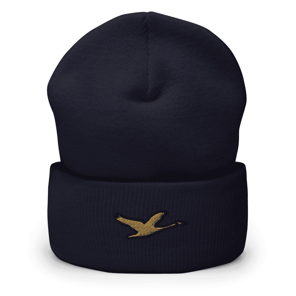 Grown Beanie — Navy · Copper