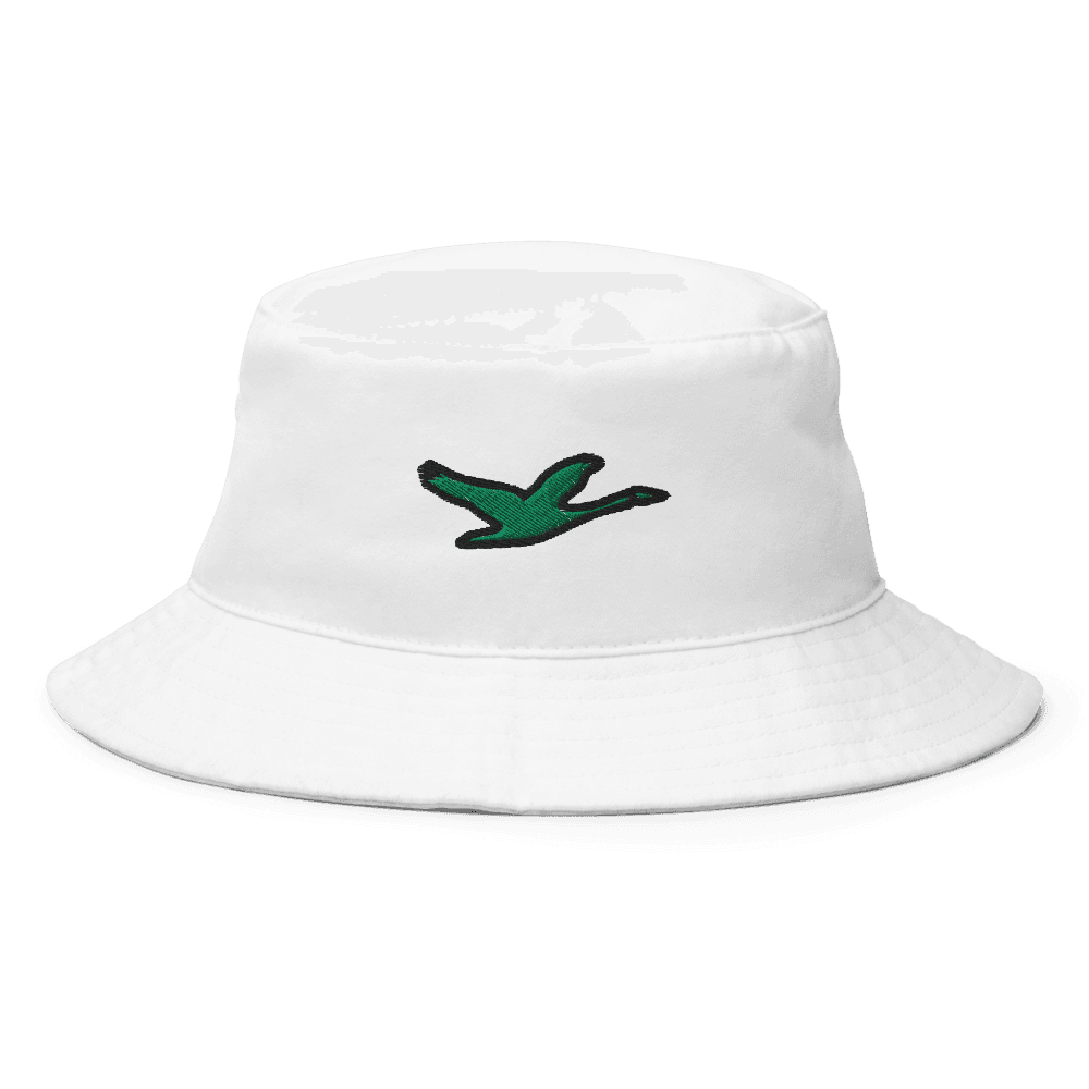 Grown Bucket Hat — White · Green
