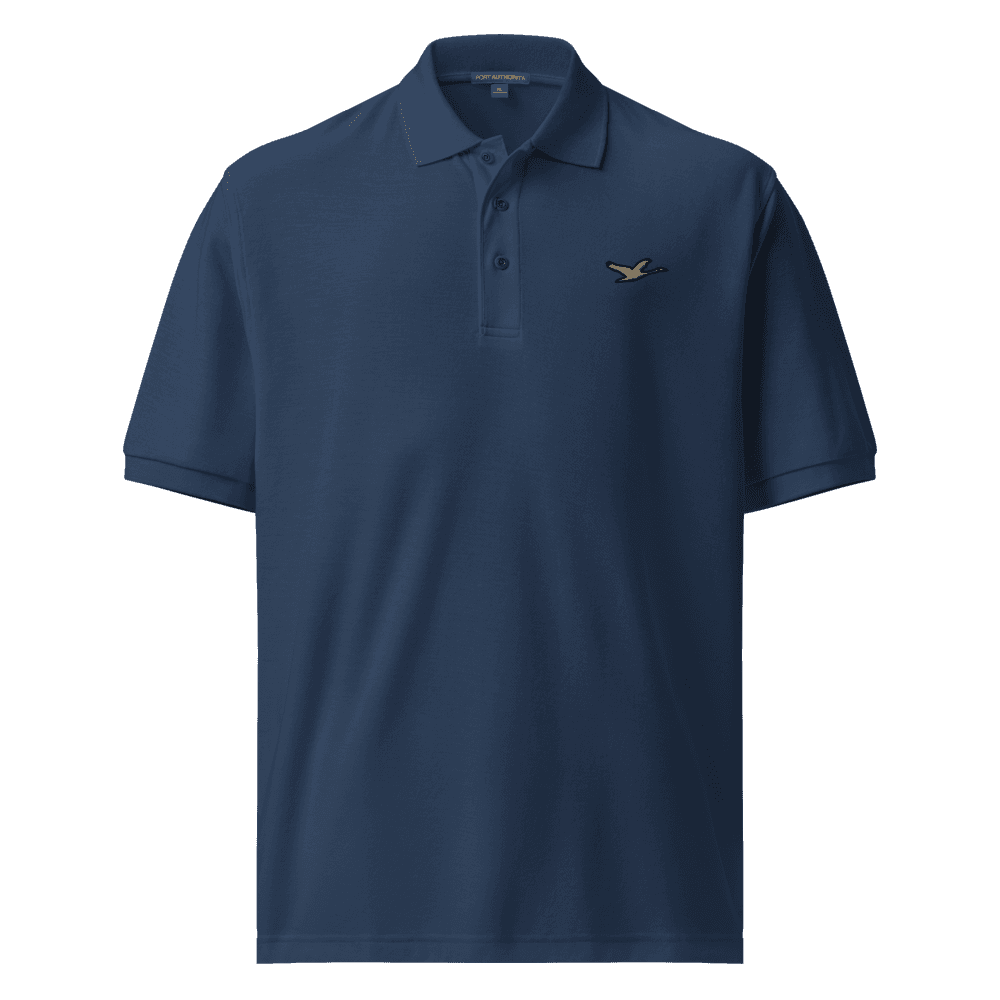 Grown Goose Polo — Navy · Copper
