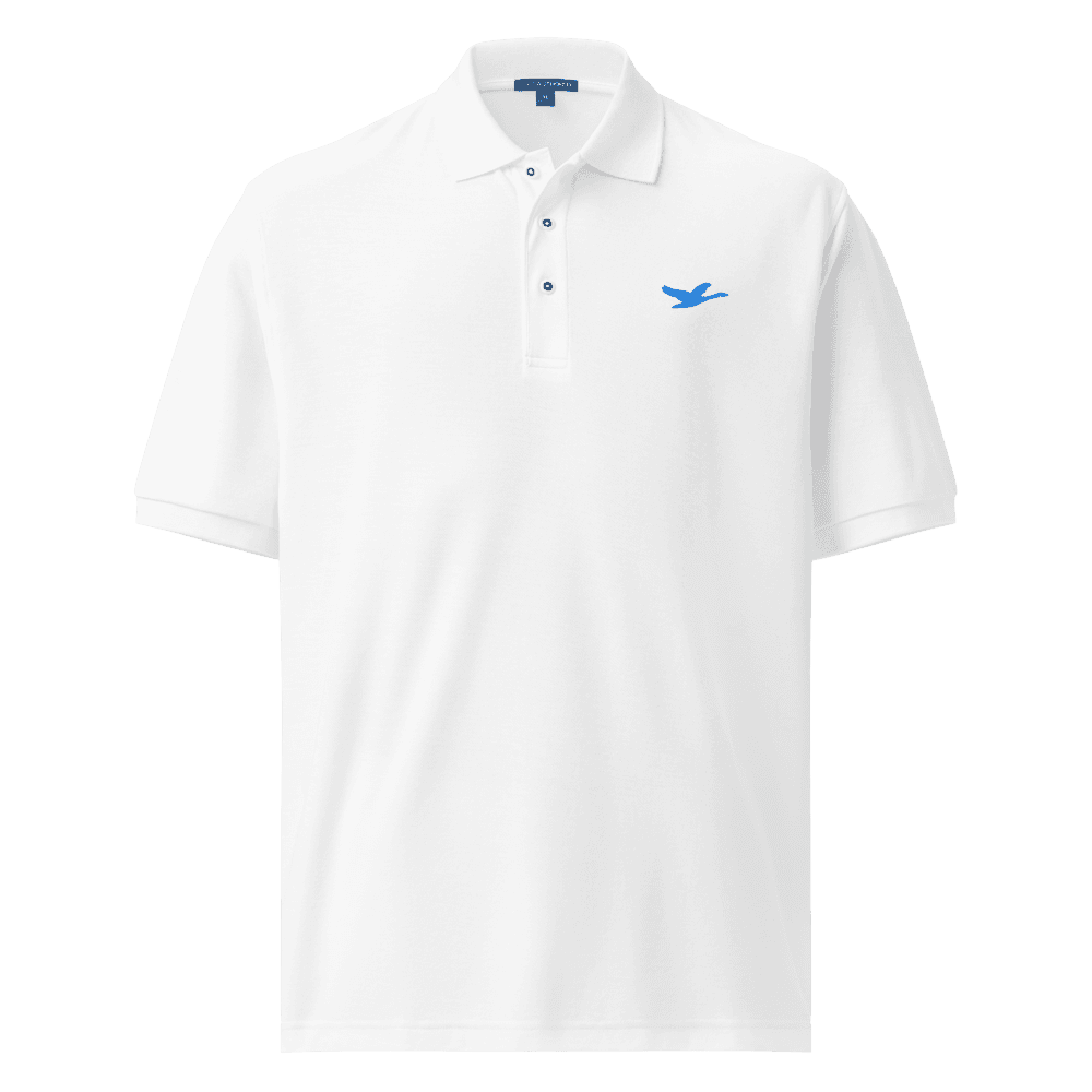 Grown Goose Polo — White · Sky