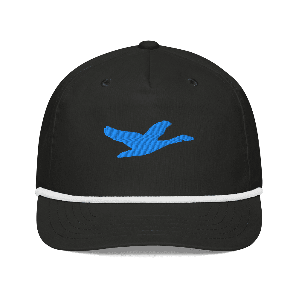 Grown Rope Cap — Black · Sky