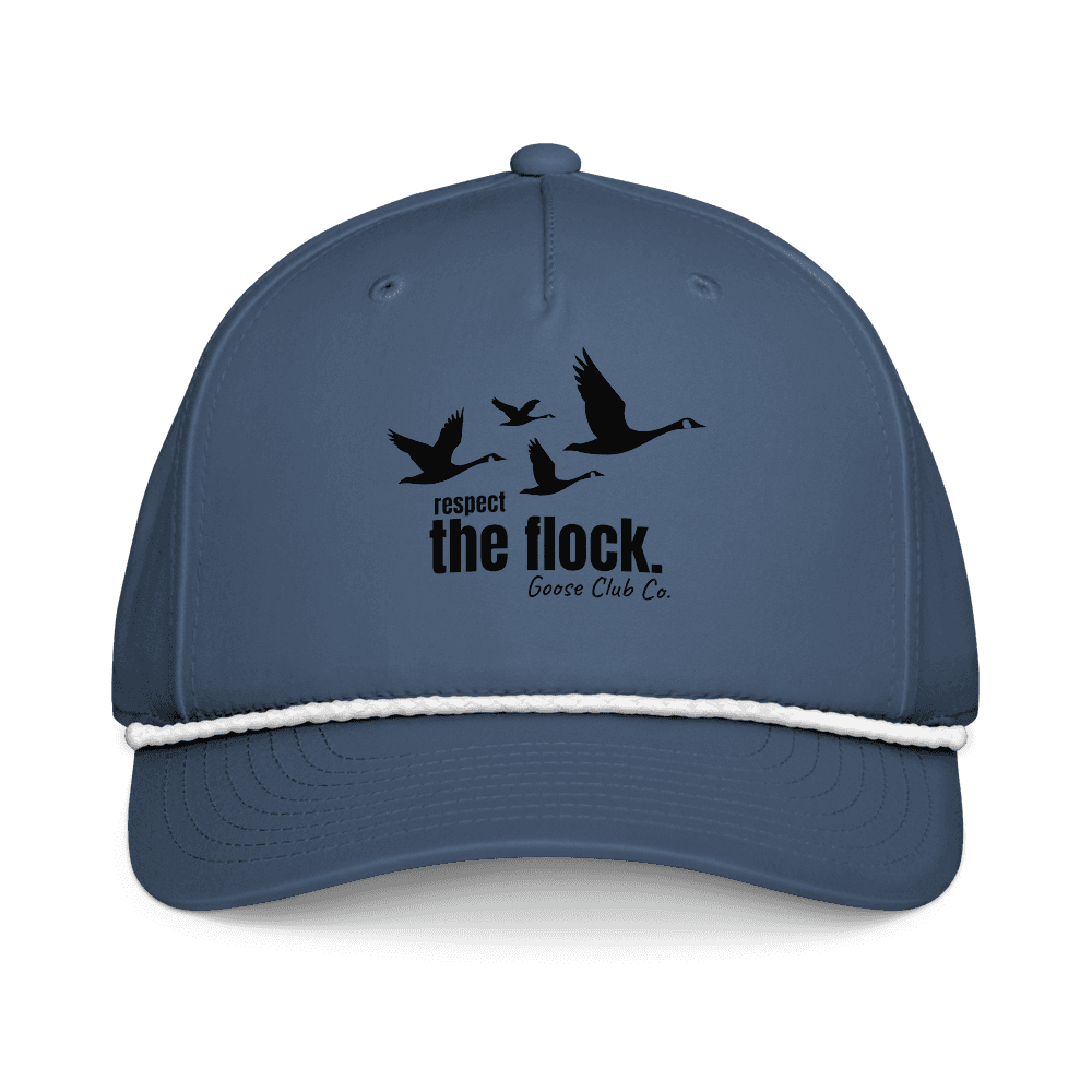 Respect the Flock Rope Cap — Light Blue